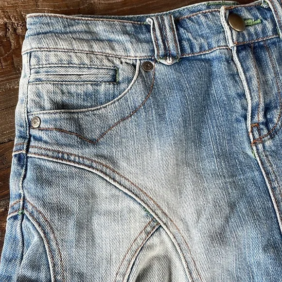 Vintage Havana high-low fit and flare denim skirt EUC size S - Picture 2 of 7